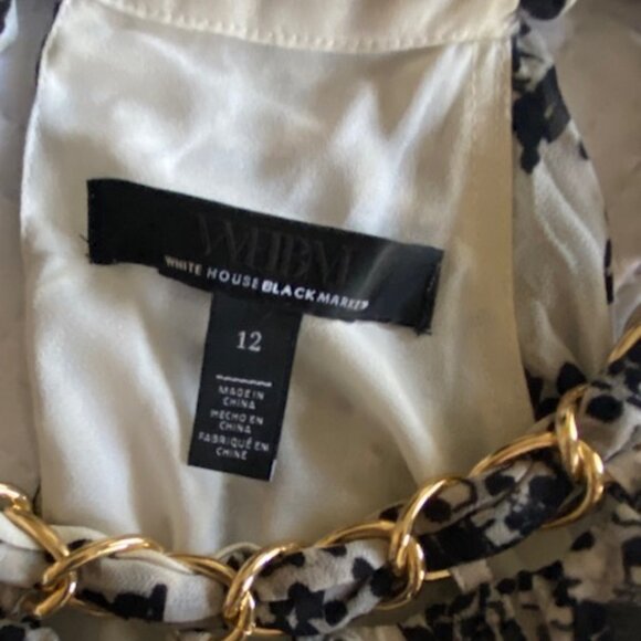 WHBM Shoulderless Blouse, Sz 12 - Picture 4 of 4
